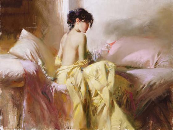 Title: Royal Beauty                      Size: 30 x 40  Giclée on Canvas Hand Embellished