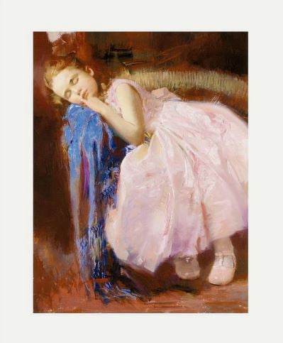 Pino Daeni - Party Dream: Giclée on Canvas and Embellished Editions Size:  21 x 16″