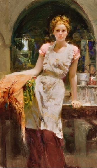 In The Glow Giclée on Canvas and Embellished Editions Size:  40 x 24