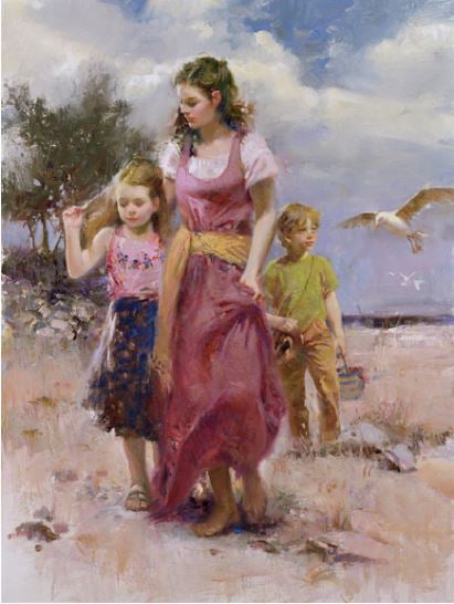 In The Glow Giclée on Canvas and Embellished Editions Size:  40 x 24