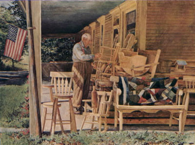 Country Furniture Maker- Signed By The Artist								 – Paper Lithograph
								 – Limited Edition
								 – 950 S/N
								 – 
								19 x 25 5/8