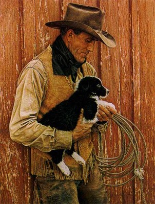 John’s New Pup- Signed By The Artist								 – Paper Lithograph
								 – Limited Edition
								 – 850 S/N
								 – 
								19 3/8 x 15 1/4