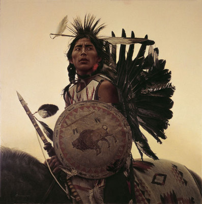 Young Plains Indian- Signed By The Artist								 – Canvas Giclee
								 – Limited Edition
								 – 150 S/N
								 – 
								24 x 24