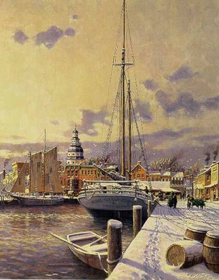 Winter In Annapolis (Remarqued)- Signed By The Artist								 – Paper Lithograph
								 – Limited Edition
								 – A/P
								 – 
								13 1/4 x 10 1/2								
								 –