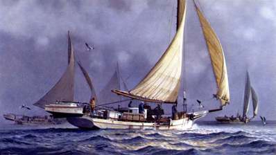 The Skipjack “Martha Lewis”- Signed By The Artist								 – Paper Lithograph
								 – Limited Edition
								 – 950 S/N
								 – 
								18 x 28								
								 –