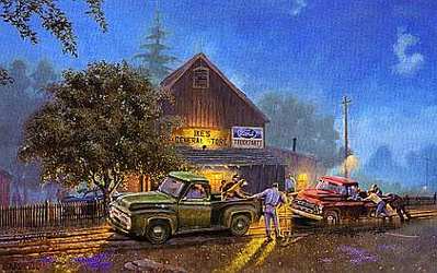 Ford Lends A Hand- Signed By The Artist								 – Paper Lithograph
								 – Limited Edition
								 – 1250 S/N
								 – 
								17 x 27