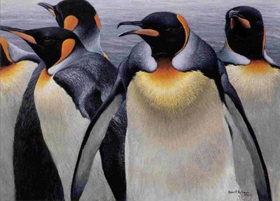 King Penguins- Signed By The Artist								 – Paper Lithograph
								 – Limited Edition
								 – 950 S/N
								 – 
								8 1/4 x 10 1/4