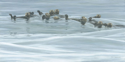 Raft Of Otters- Signed By The Artist								 – Paper Lithograph
								 – Limited Edition
								 – 76 A/P
								 – 
								14 x 28