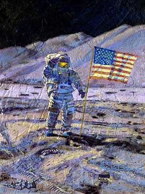 Jim Irwin, Indomitable Astronaut (Apollo 15)- Signed By The Artist								 – Canvas Giclee
								 – Limited Edition
								 – 75 S/N
								 – 
								12 x 9