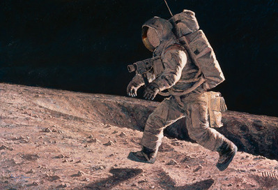 Fast Times On The Ocean Of Storms (Apollo 12)- Signed By The Artist								 – Paper Giclee
								 – Limited Edition
								 – 100 S/N
								 – 
								17 1/4 x 25