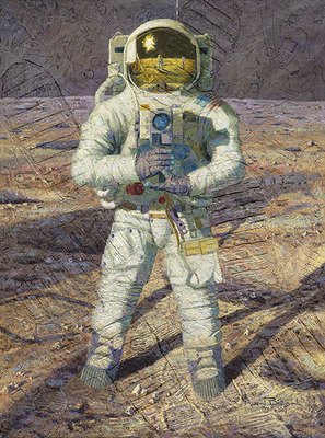 First Men: Neil A. Armstrong (Apollo 11)- Signed By The Artist								 – Textured Canvas Giclee
								 – Limited Edition
								 – 75 S/N
								 – 
								40 x 30