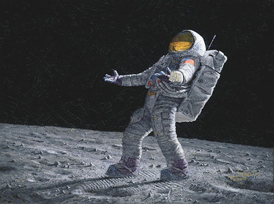 Is Anyone Out There? (Apollo 12)- Signed By The Artist								 – Paper Giclee
								 – Limited Edition
								 – 244 S/N
								 – 
								21 1/2 x 25 1/2