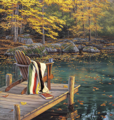 Reflecting On Golden Pond- Signed By The Artist								 – Canvas Giclee
								 – Limited Edition
								 – 95 S/N
								 – 
								26 x 24