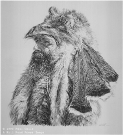 Man Of The Fur Trade- Signed By The Artist								 – Paper Lithograph
								 – Limited Edition
								 – 44 A/P
								 – 
								15 3/4 x 14 1/2