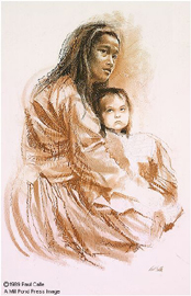 Navajo Madonna- Signed By The Artist								 – Paper Lithograph
								 – Limited Edition
								 – 42 A/P
								 – 
								20 3/4 x 13 5/8