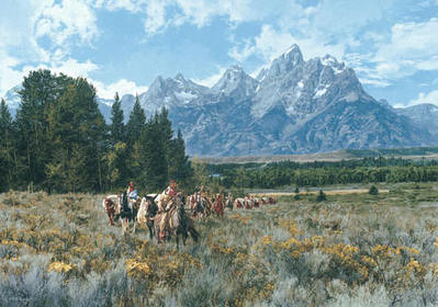 In The Valley Of The Grand Tetons- Signed By The Artist								 – Canvas Lithograph
								 – Limited Edition
								 – 14 A/P
								 – 
								25 x 35