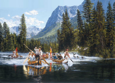 Voyageurs And Waterfowl- Signed By The Artist								 – Canvas Giclee
								 – Limited Edition
								 – 180 S/N
								 – 
								29 x 40