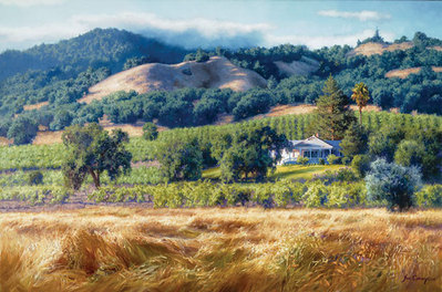 Alexander Valley Winery- Signed By The Artist								 – Canvas Giclee
								 – Limited Edition
								 – 250 S/N
								 – 
								24 x 36