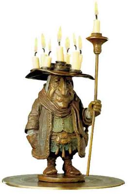 The Candleman – Bronze Sculpture- Sculpture Bronze
								 – 3-Dimensional
								 – 100 Limited
								 – 
								9″ High								
								 –