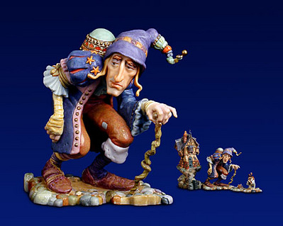 There Was A Crooked Man, He Bought A Crooked Cat, Which Caught A Crooked Mouse, And They All Lived Together In A Little Crooked House- Sculpture Porcelain
								 – 3-Dimensional
								 – Limited
								 – 
								8″ High								
								 –