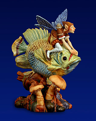 Forest Fish Rider- Sculpture Porcelain
								 – 3-Dimensional
								 – 2500 Limited
								 – 
								5″ High