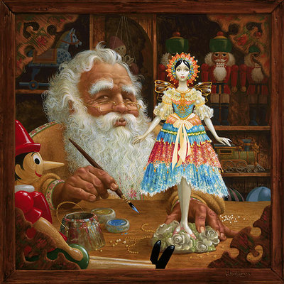 Gift For Mrs. Claus- Signed By The Artist								 – Canvas Giclee
								 – Limited Edition
								 – 250 S/N
								 – 
								17 x 17