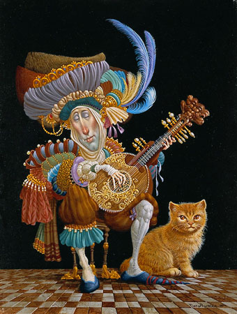 Serenade For An Orange Cat- Signed By The Artist								 – Paper Lithograph
								 – Limited Edition
								 – 3000 S/N
								 – 
								11 3/4 x 9 1/4