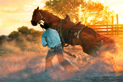 When Horse Whispering Gets Loud- Signed By The Artist								 – Canvas Giclee
								 – Limited Edition
								 – 150 S/N
								 – 
								24 x 36