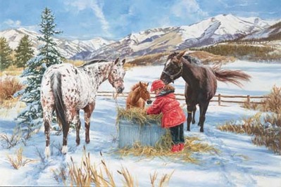 Hoofprints In The Snow- Signed By The Artist								 – Canvas Giclee
								 – Limited Edition
								 – 180 S/N
								 – 
								16 x 24