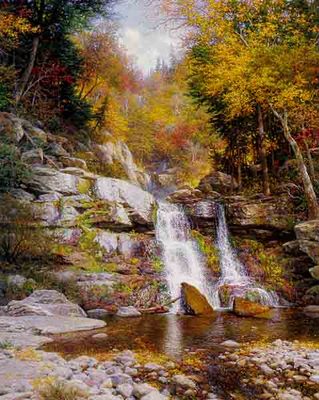 Crystal Cascades- Signed By The Artist								 – Canvas Lithograph
								 – Limited Edition
								 – 95 S/N
								 – 
								28 x 22								
								 –