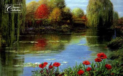 Fall Reflections – Giverny- Signed By The Artist								 – Canvas Lithograph
								 – Limited Edition
								 – 180 S/N
								 – 
								23 x 37								
								 –