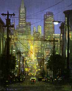 The Glow Of San Francisco- Signed By The Artist								 – Paper Lithograph
								 – Limited Edition
								 – 950 S/N
								 – 
								18 x 14 1/2