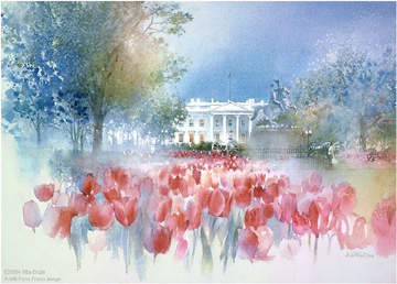 White House Spring- Signed By The Artist								 – Paper Lithograph
								 – Limited Edition
								 – 2500 S/N
								 – 
								18 x 25