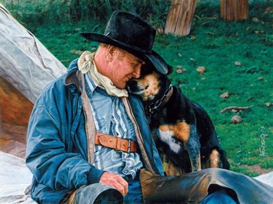 A Dog And His Cowboy- Signed By The Artist								 – Canvas Giclee
								 – Limited Edition
								 – 180 S/N
								 – 
								10 x 13