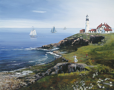 Portland Head Lighthouse- Signed By The Artist								 – Canvas Giclee
								 – Limited Edition
								 – 50 S/N
								 – 
								18 x 23