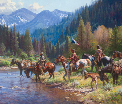 New Wealth For The Blackfeet- Signed By The Artist								 – Canvas Giclee
								 – Limited Edition
								 – 15 A/P
								 – 
								32 x 40