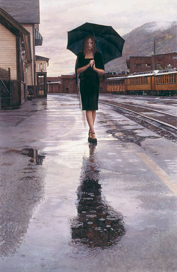 Waiting In The Rain- Signed By The Artist								 – Canvas Giclee
								 – Limited Edition
								 – 25 S/N
								 – 
								40 x 28