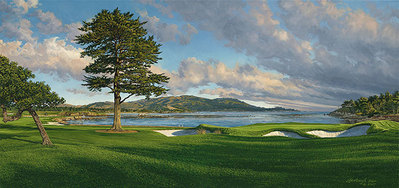 18th Hole, Pebble Beach Golf Links- Signed By The Artist								 – Canvas Giclee
								 – Limited Edition
								 – 150 S/N
								 – 
								30 x 60