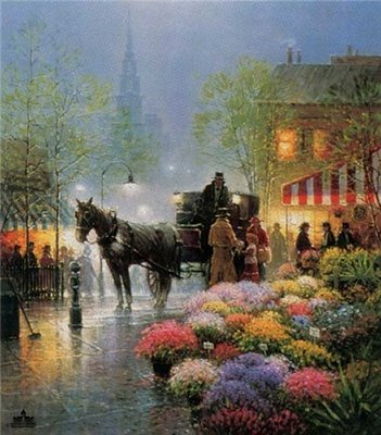 Flower Market- Signed By The Artist								 – Paper Serigraph
								 – Limited Edition
								 – 550 S/N
								 – 
								31 x 26