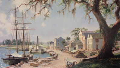 On The Georgia Tidewater Loading Sea Island Cotton At Darien, C. 1862- Signed By The Artist								 – Paper Lithograph
								 – Limited Edition
								 – 500 S/N
								 – 
								17 3/8 x 30