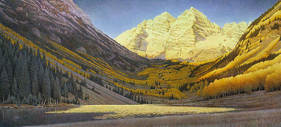 Rocky Mountain Gold- Signed By The Artist								 – Paper Lithograph
								 – Limited Edition
								 – 550 S/N
								 – 
								15 5/8 x 35