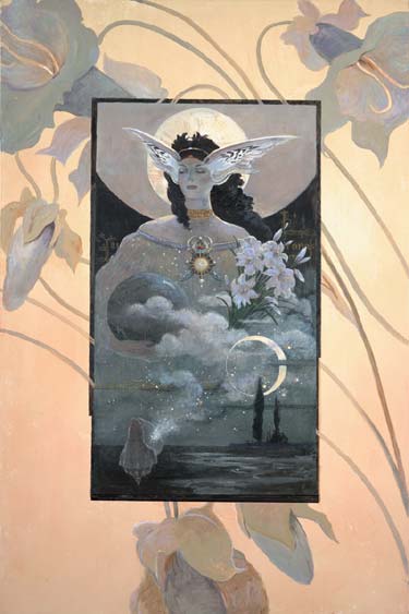 Moon Goddess- Signed By The Artist								 – Canvas Giclee
								 – Limited Edition
								 – 180 S/N
								 – 
								36 x 24