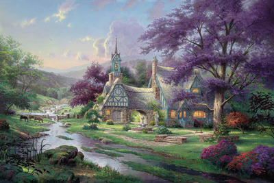 Clocktower Cottage – Framed (18 X 27 Canvas)- Signed By The Artist								 – Canvas Lithograph
								 – Limited Edition
								 – 3950 S/N
								 – 
								18 x 27