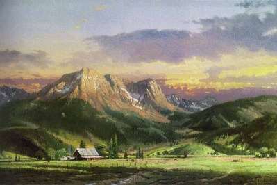 Dusk In The Valley (18 X 27 Canvas)- Signed By The Artist								 – Canvas Lithograph
								 – Limited Edition
								 – 1984 S/N
								 – 
								18 x 27								
								 –