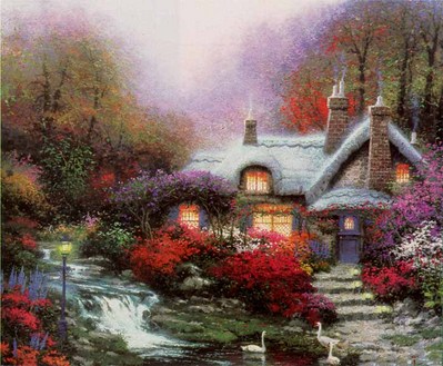 Evening At Swanbrooke Cottage, Thomashire (20 X 24 Canvas)- Signed By The Artist								 – Canvas Lithograph
								 – Limited Edition
								 – S/N
								 – 
								20 x 24