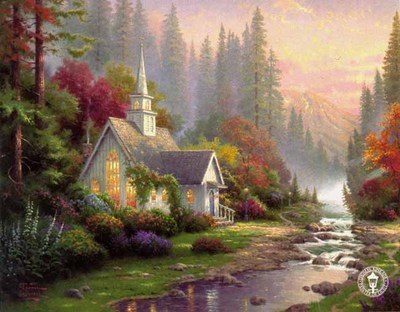 The Forest Chapel (24 X 30 Canvas)- Signed By The Artist								 – Canvas Lithograph
								 – Limited Edition
								 – 2950 S/N
								 – 
								24 x 30