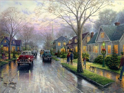 Hometown Christmas (25 1/2 X 34 Canvas)- Signed By The Artist								 – Canvas Lithograph
								 – Limited Edition
								 – 2950 S/N
								 – 
								25 1/2 x 34