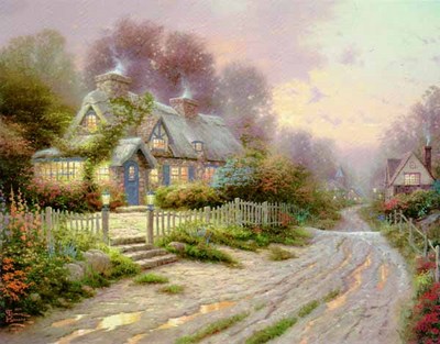 Teacup Cottage (18 X 24 Canvas)- Signed By The Artist								 – Canvas Lithograph
								 – Limited Edition
								 – 2950 S/N
								 – 
								18 x 24								
								 –