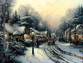 Village Christmas (18 X 24 Canvas)- Signed By The Artist								 – Canvas Lithograph
								 – Limited Edition
								 – 4950 S/N
								 – 
								18 x 24