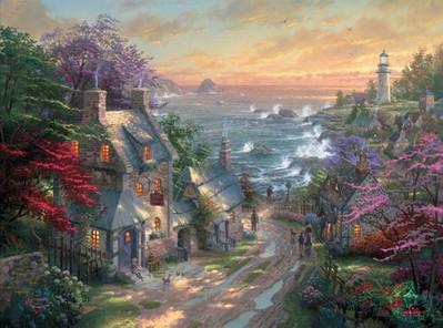 The Village Lighthouse (18 X 24 Canvas)- Signed By The Artist								 – Canvas Lithograph
								 – Limited Edition
								 – S/N
								 – 
								18 x 24								
								 –